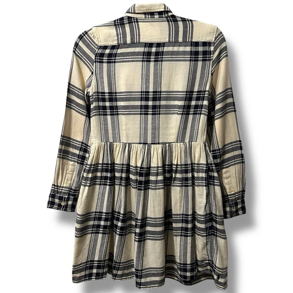 Polo Ralph Lauren‎ Plaid Flannel Shirtdress Girl's 14 Pony Preppy Classic School